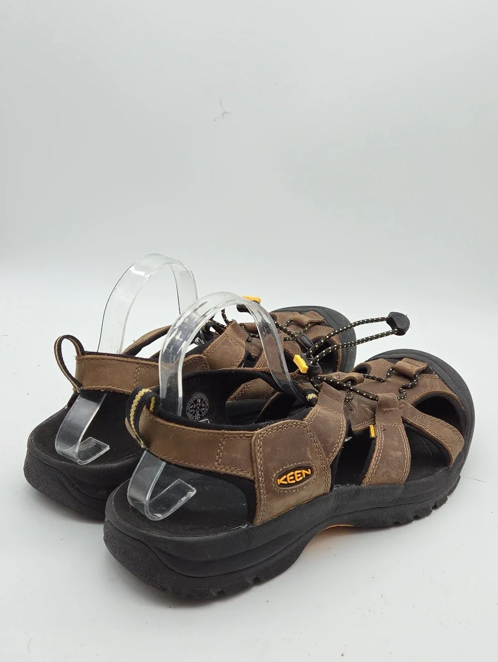 KEEN Waterproof Hiking Sandals Brown Leather Men's Size 14